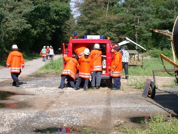 SEG Nord Waldbrand/ Flugzeugabsturzübung