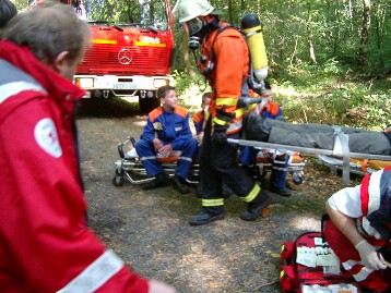 SEG Nord Waldbrand/ Flugzeugabsturzübung