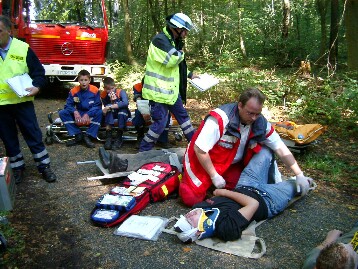 SEG Nord Waldbrand/ Flugzeugabsturzübung