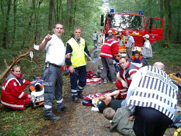 SEG Nord Waldbrand/ Flugzeugabsturzübung