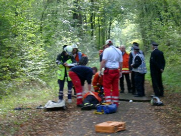 SEG Nord Waldbrand/ Flugzeugabsturzübung