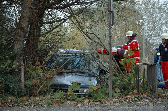 Übung DRK FFW Verkehrsunfall