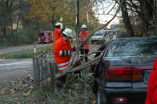 Übung DRK FFW Verkehrsunfall