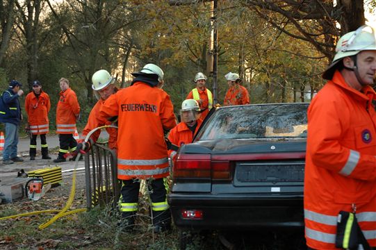 Übung DRK FFW Verkehrsunfall