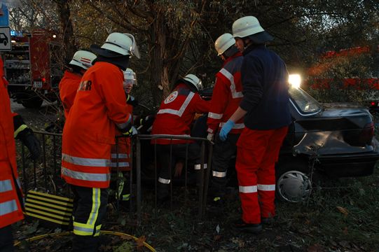 Übung DRK FFW Verkehrsunfall