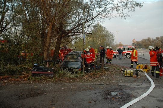 Übung DRK FFW Verkehrsunfall