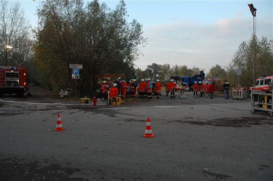 Übung DRK FFW Verkehrsunfall