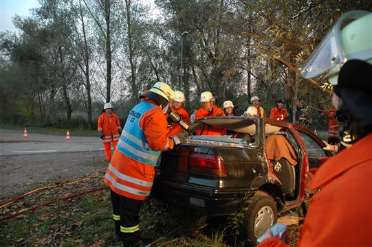 Übung DRK FFW Verkehrsunfall