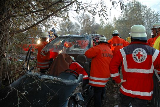 Übung DRK FFW Verkehrsunfall