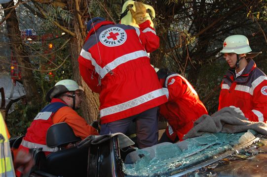 Übung DRK FFW Verkehrsunfall